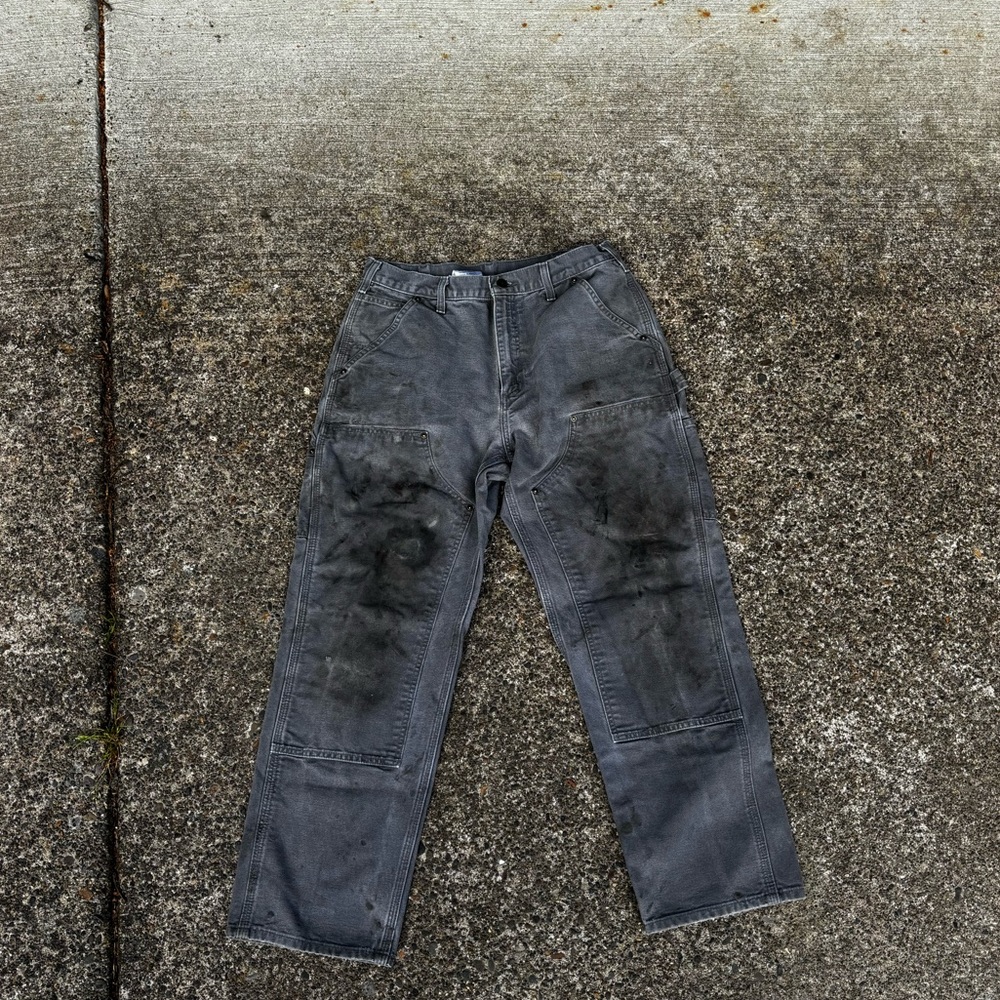 Vintage carhartt double knees distressed